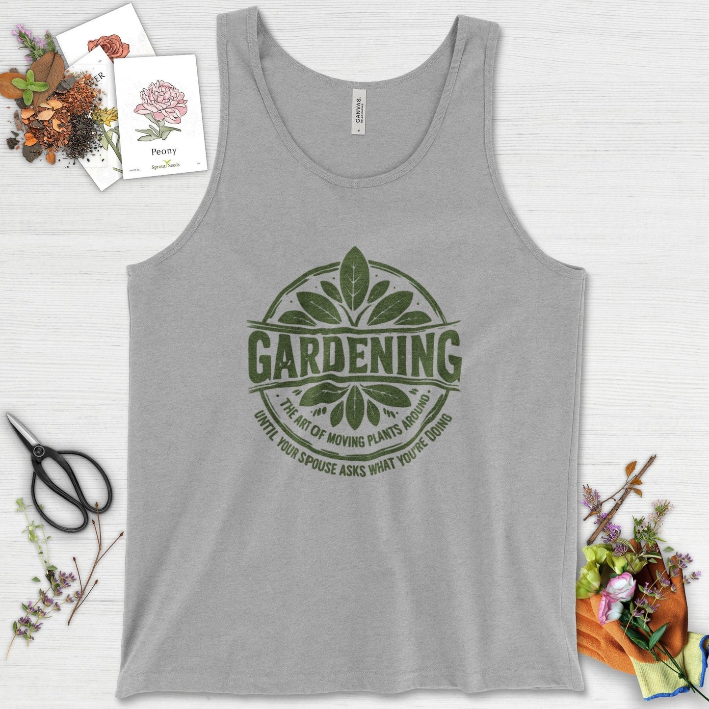 Gardening Art of Moving Plants Tank Top