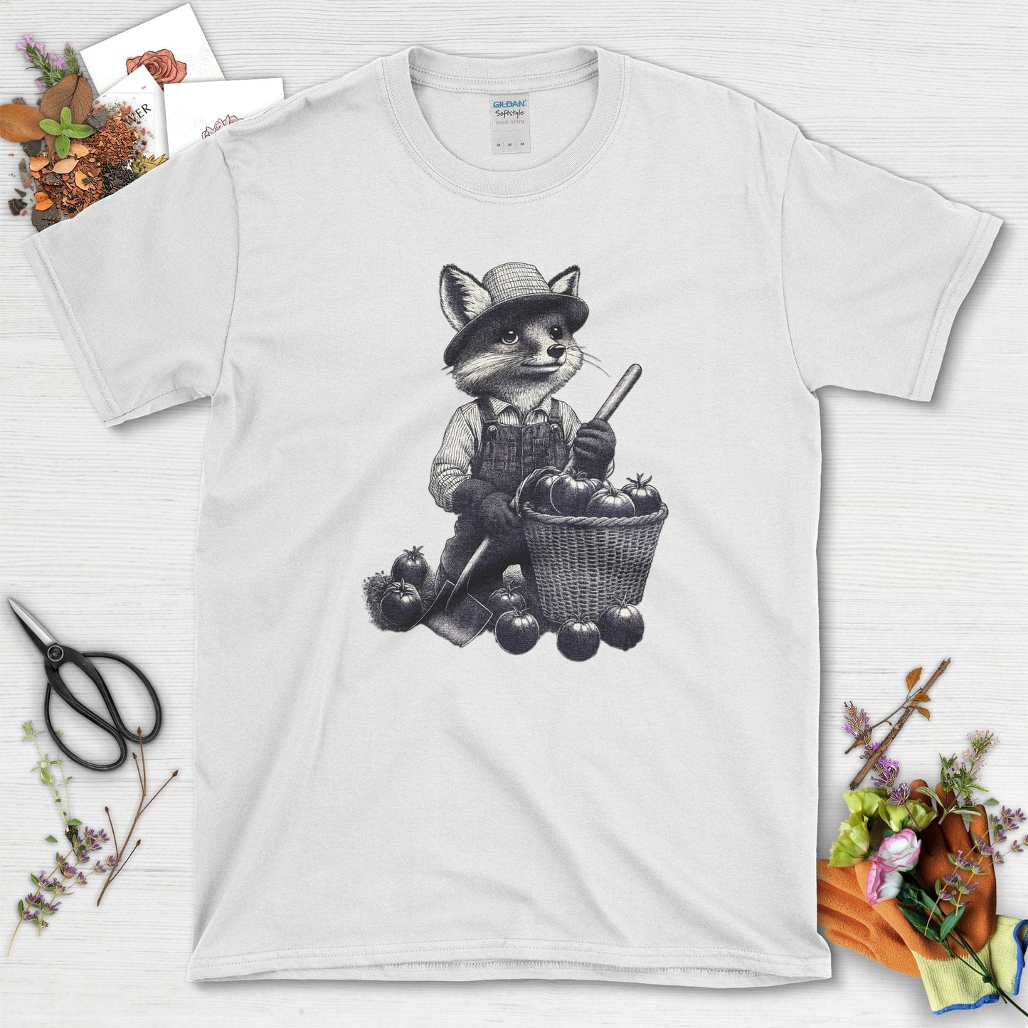 Gardening Fox Harvest T-Shirt