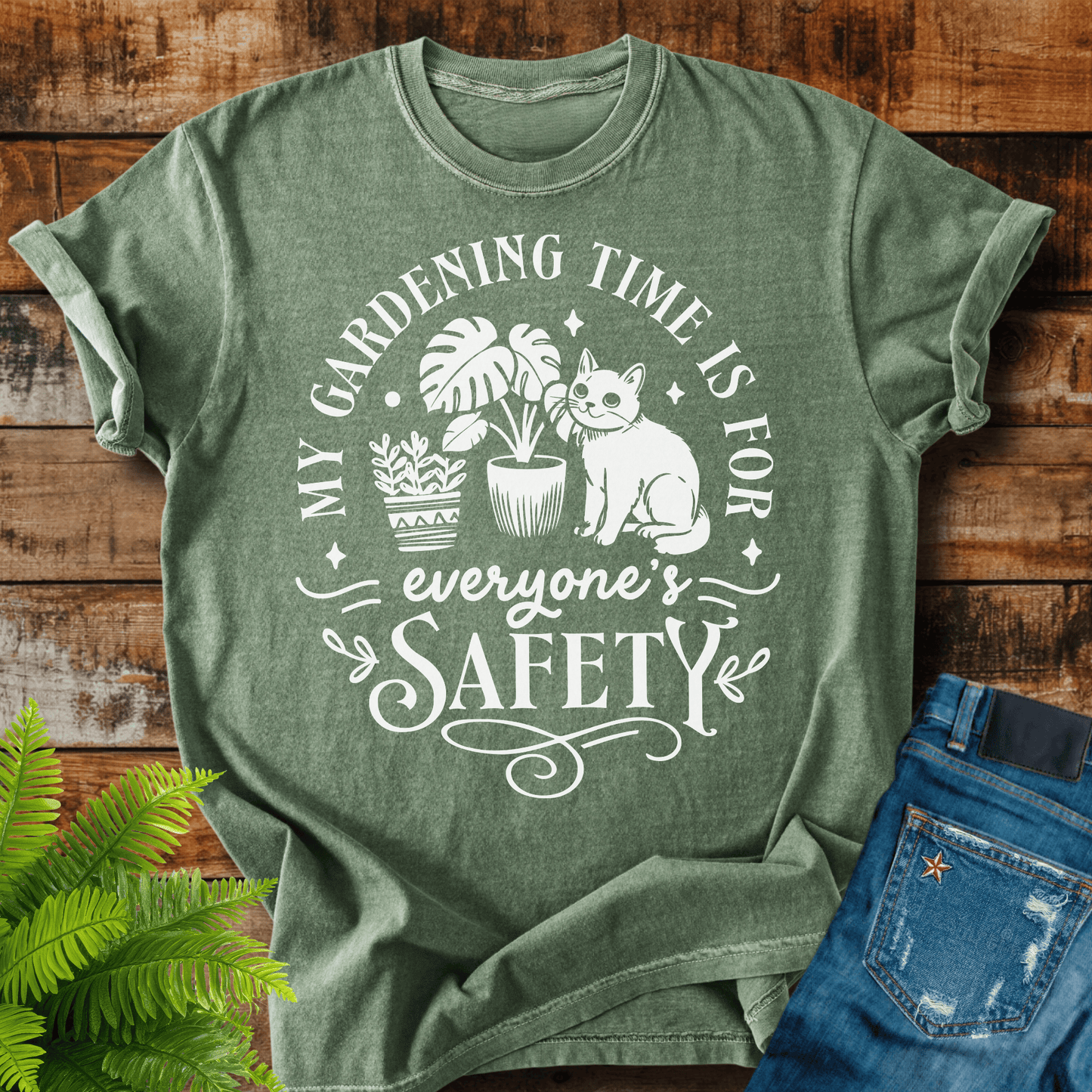 Gardening Time Safety T-shirt