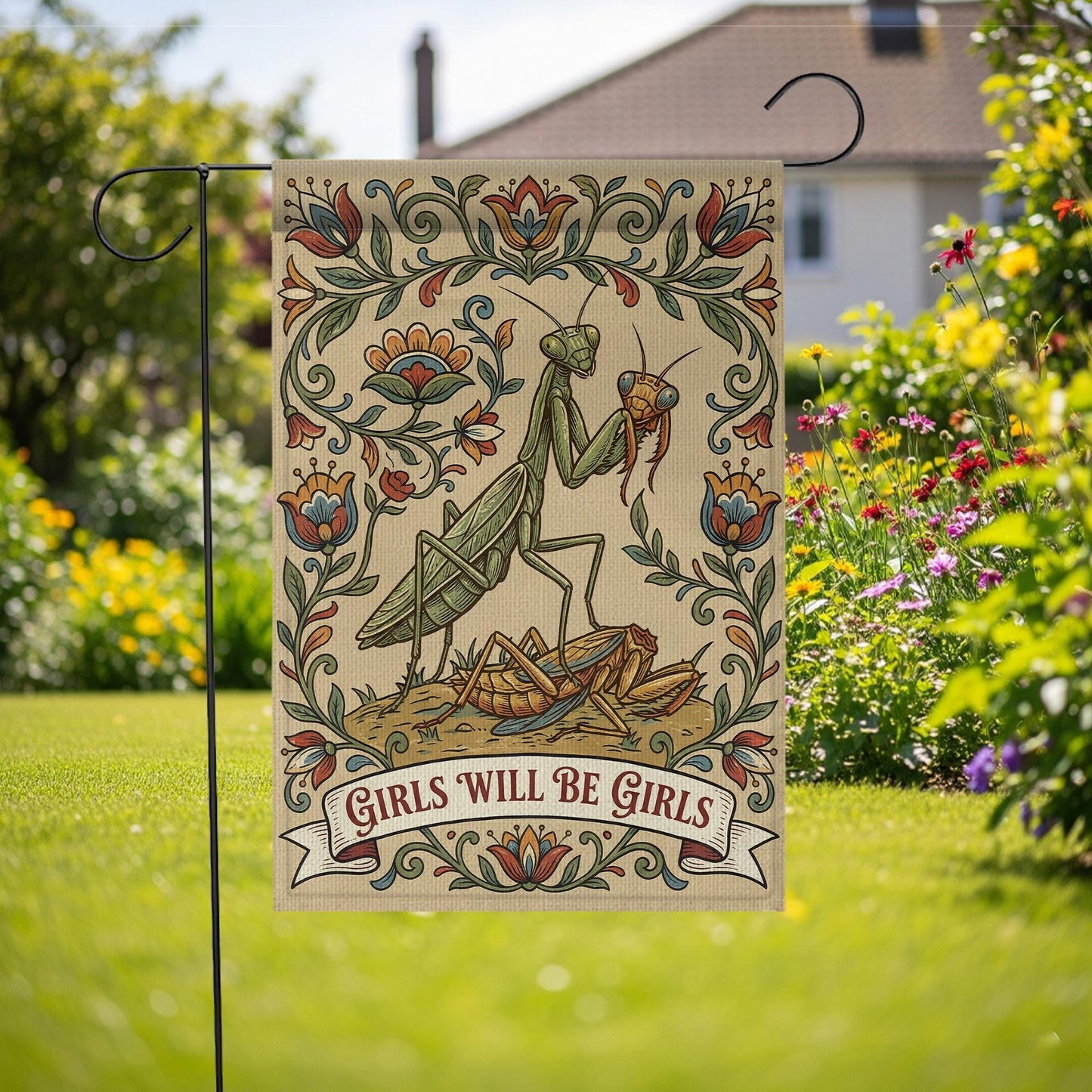 Girls Will Be Girls Garden Flag