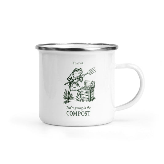 Going in the Compost Camping Mug