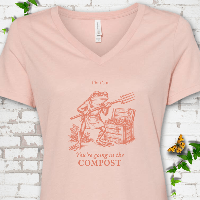 Going in the Compost V-Neck T-Shirt