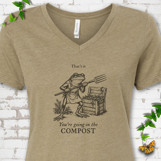 Going in the Compost V-Neck T-Shirt
