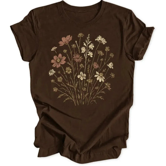 Grungy Flowers Unisex T-Shirt