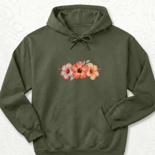 Hibiscus Flowers Hoodie