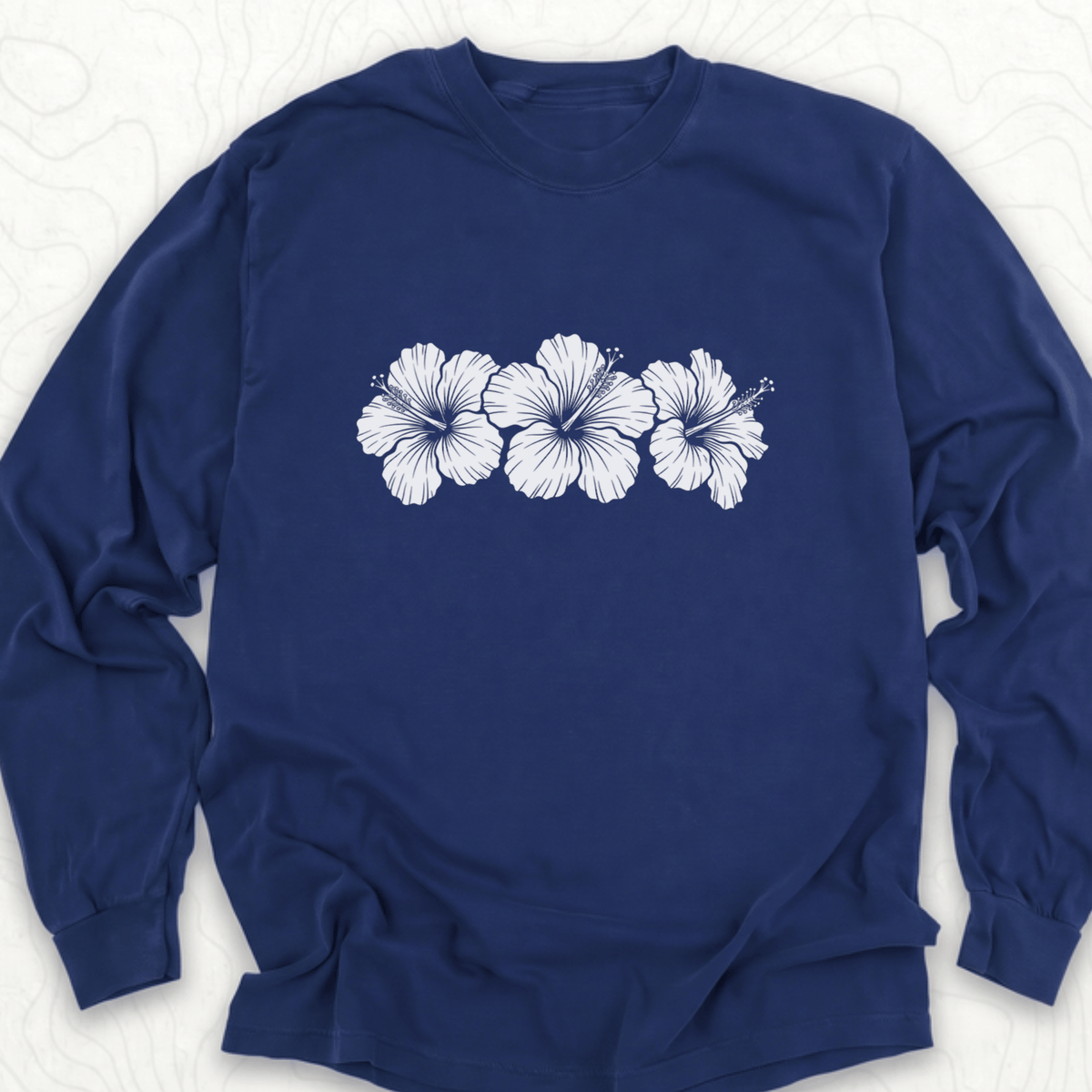 Hibiscus Flowers LS T-shirt