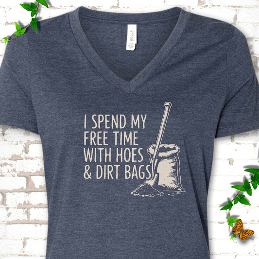 Hoes & Dirt Bags V-Neck T-Shirt