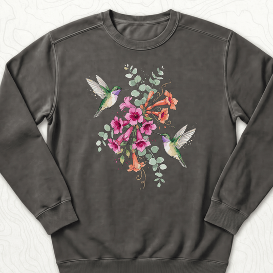 Hummingbird Bouquet Sweatshirt