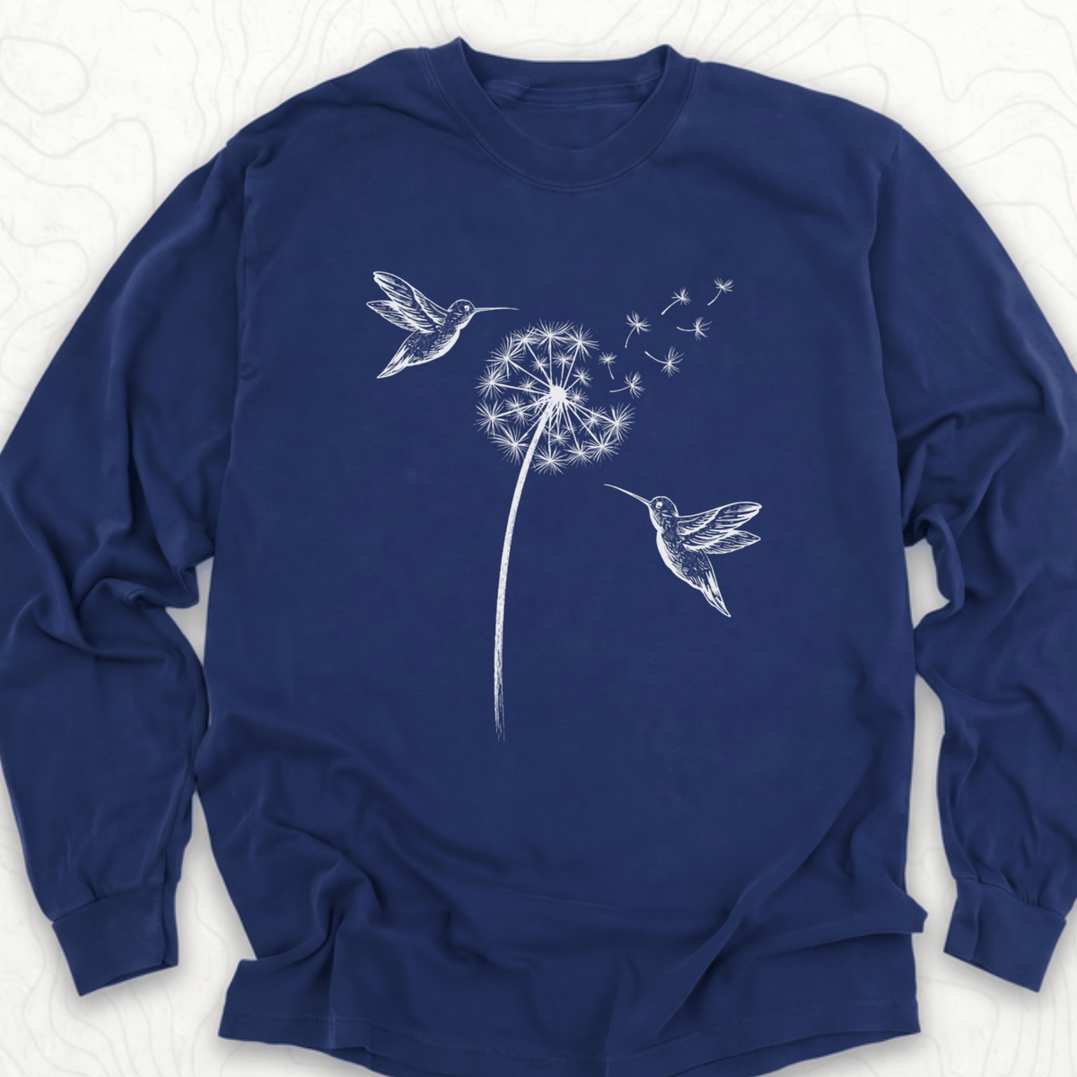 Hummingbird Dandelion LS T-shirt