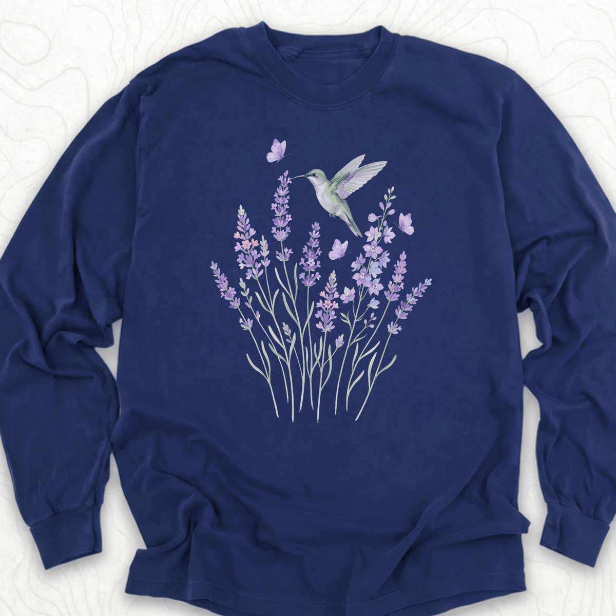 Hummingbird Lavender LS T-shirt