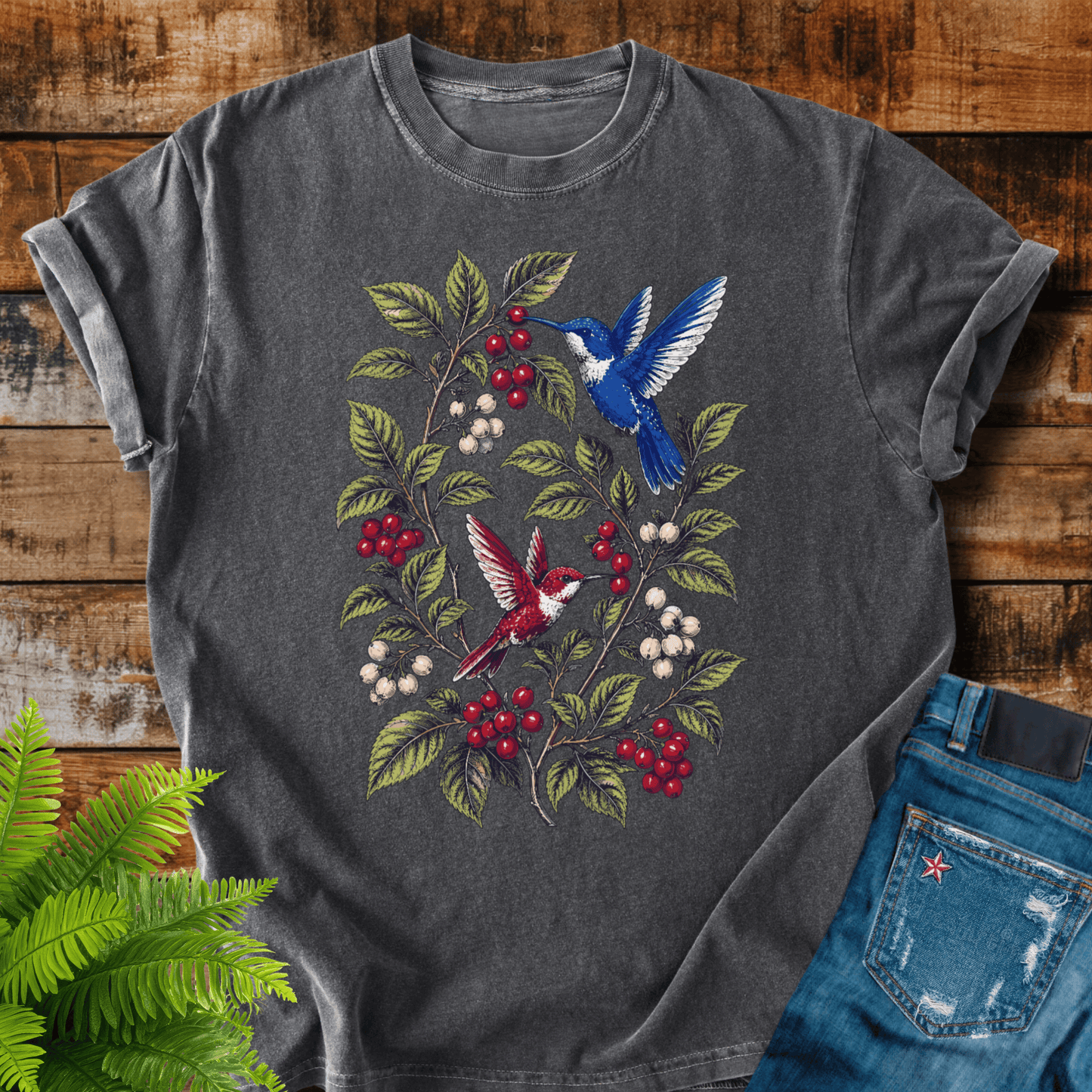 Hummingbird Wreath T-shirt