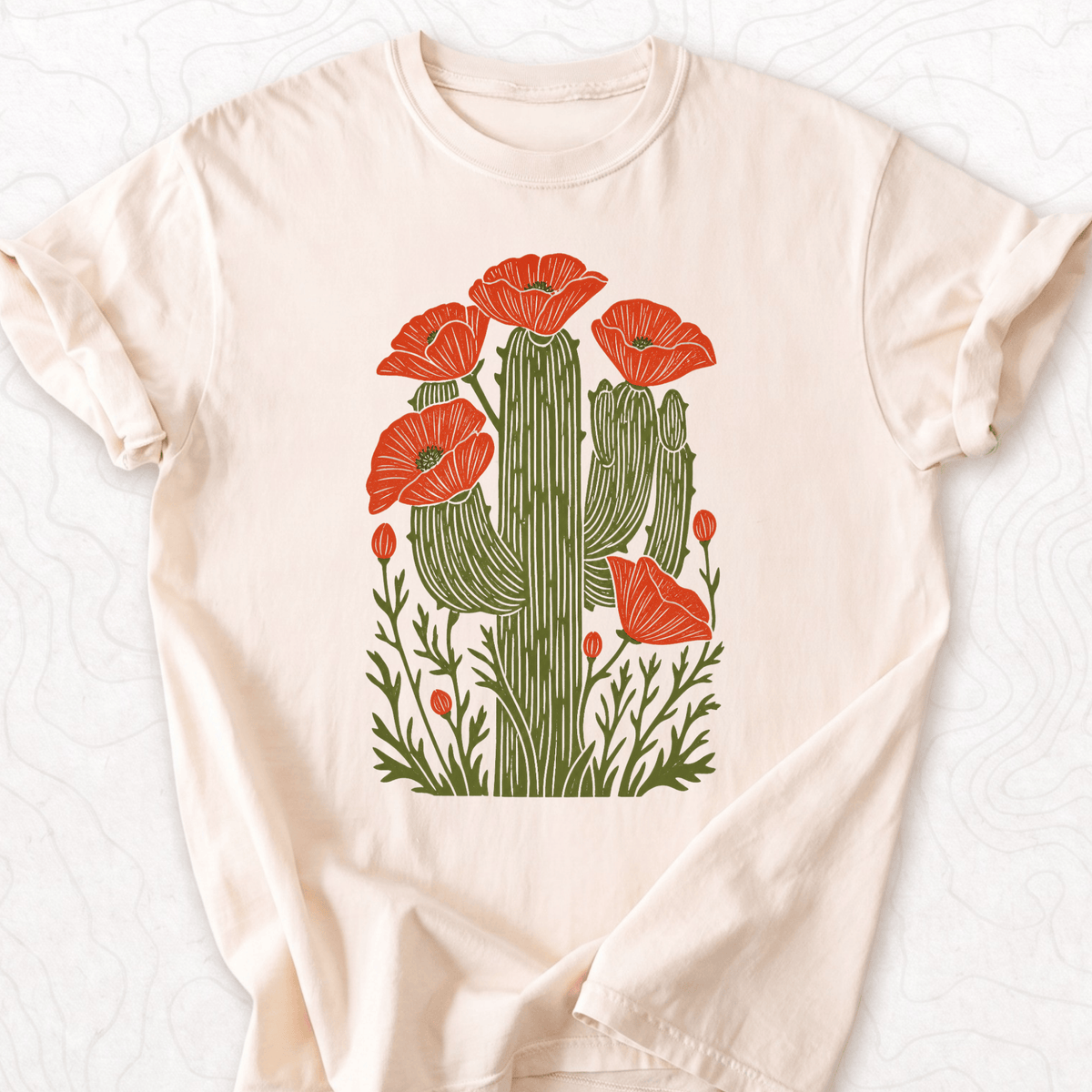 Cactus Poppies T-shirt