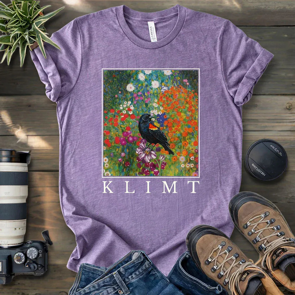 Klimt Blackbird T-shirt