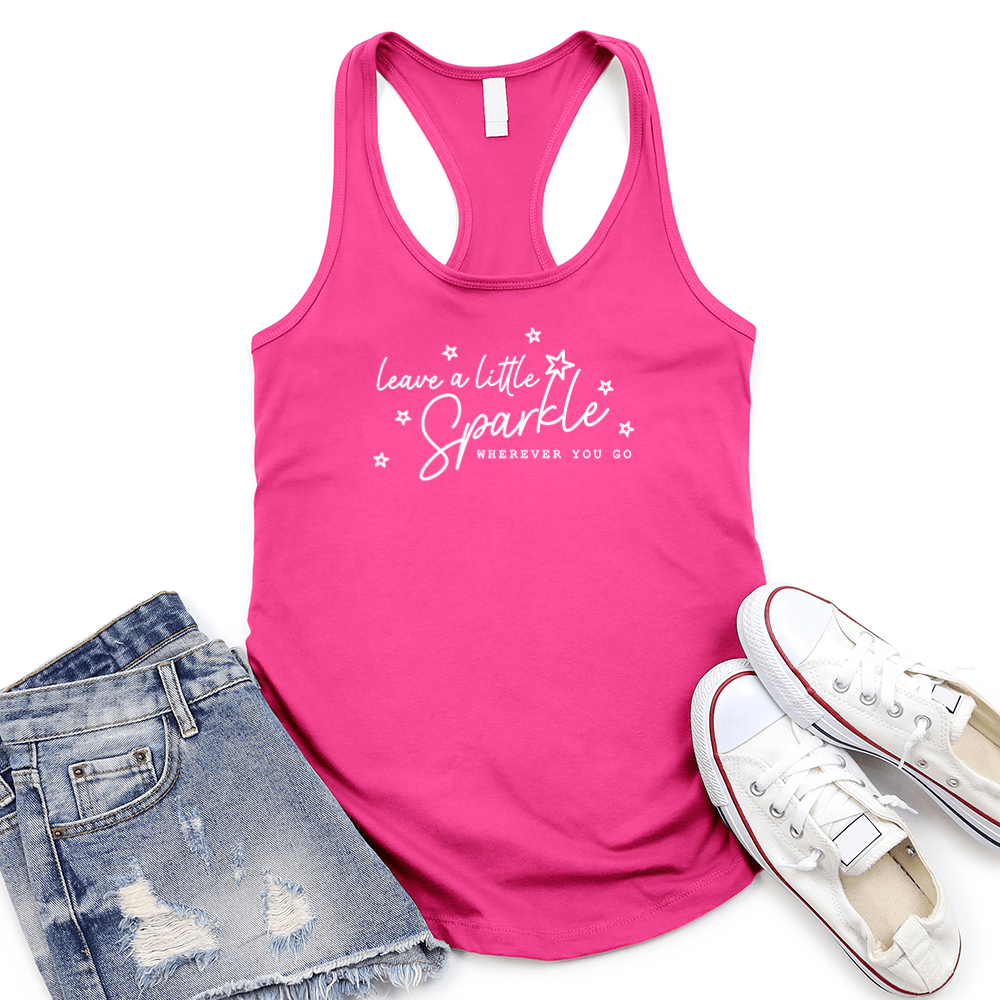 Leave A Little Sparkle Women's Racerback Tank Top