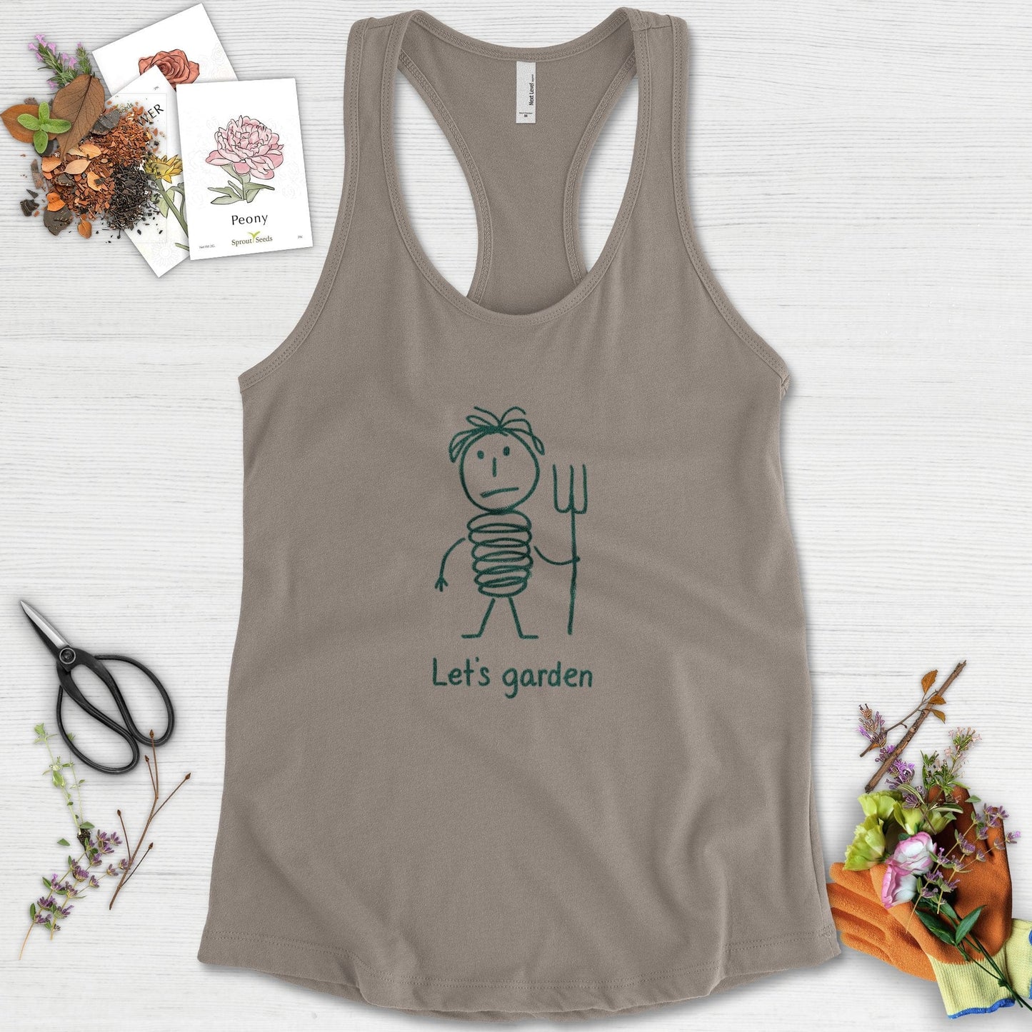 Let's Garden Racerback