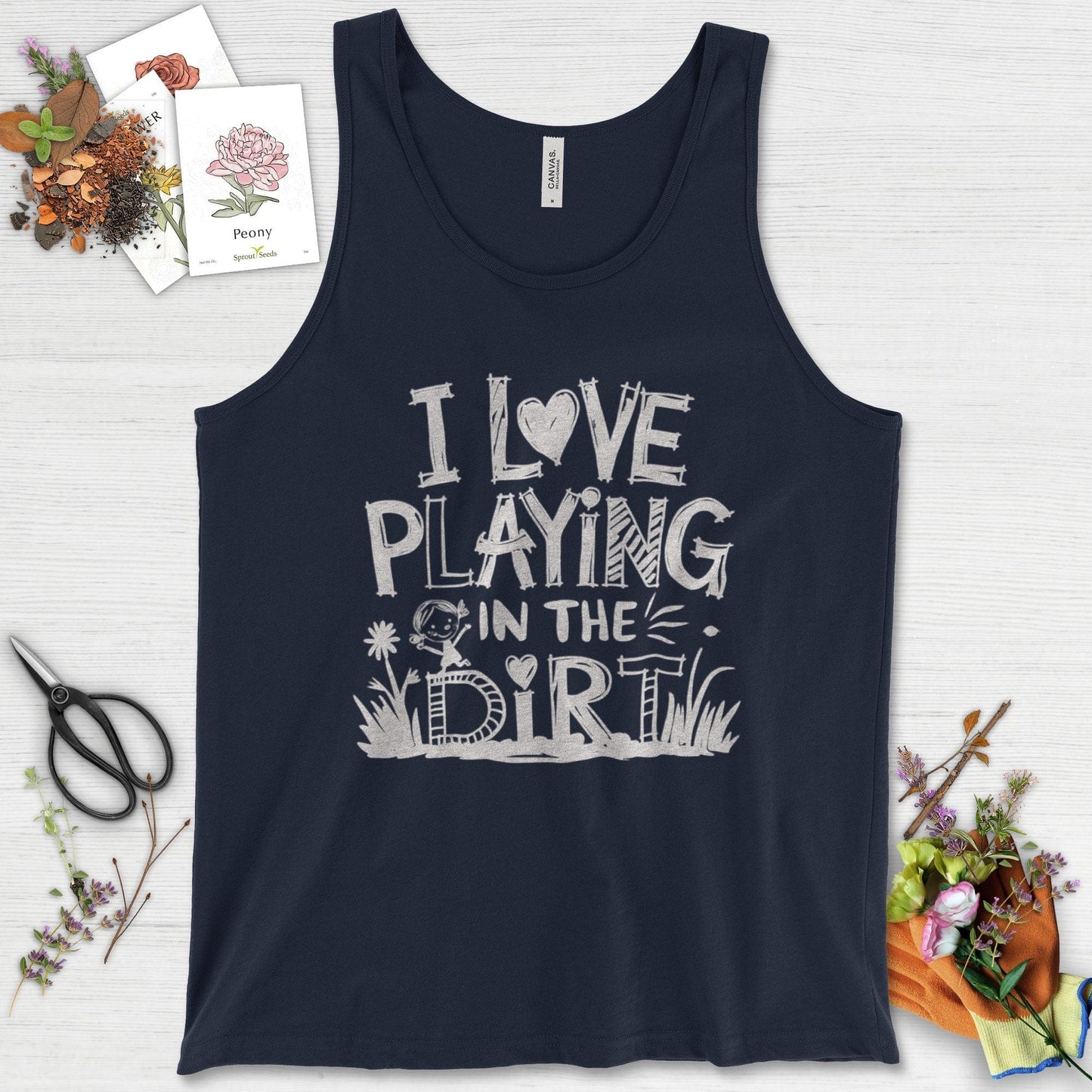 Loves to Play in Dirt Tank Top