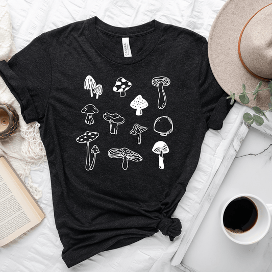 Many Mushrooms Unisex Tee
