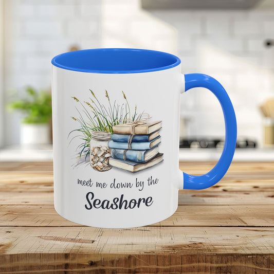 Meet Me Down By the Seashore Book Lovers Mug (11/15oz)