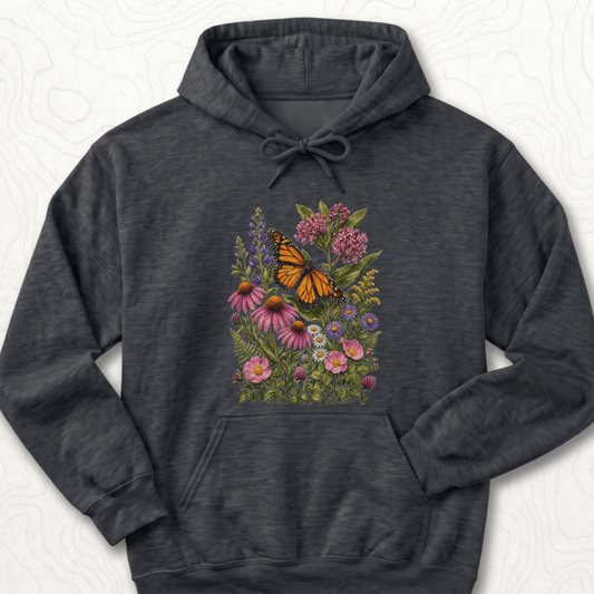 Monarch Wildflowers Hoodie