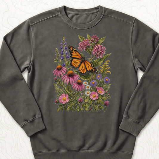 Monarch Wildflowers Sweatshirt