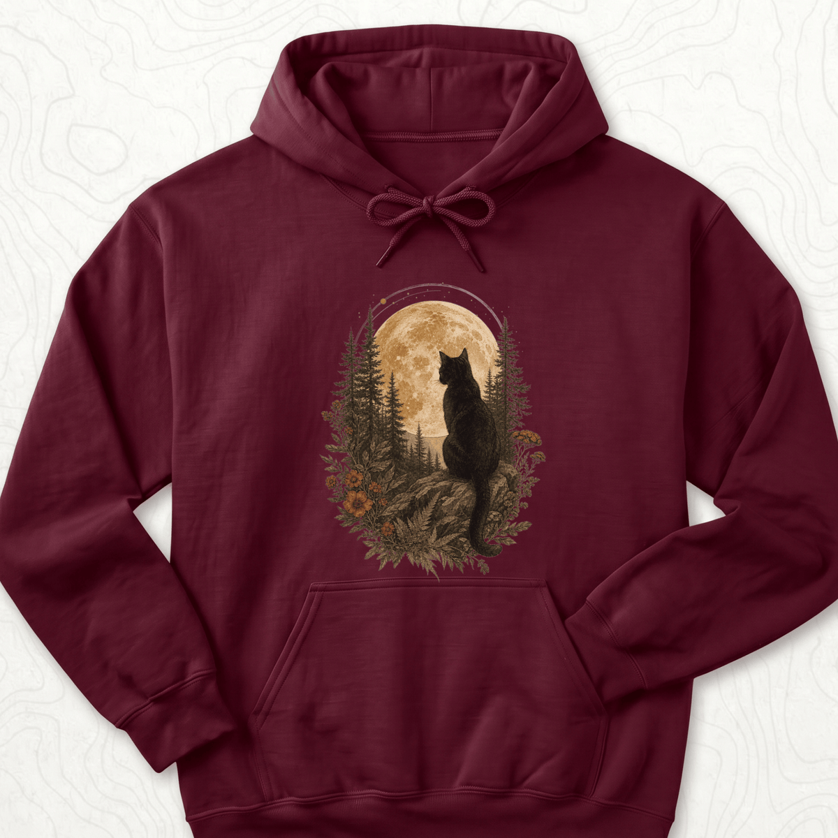 Moonlit Cat Hoodie