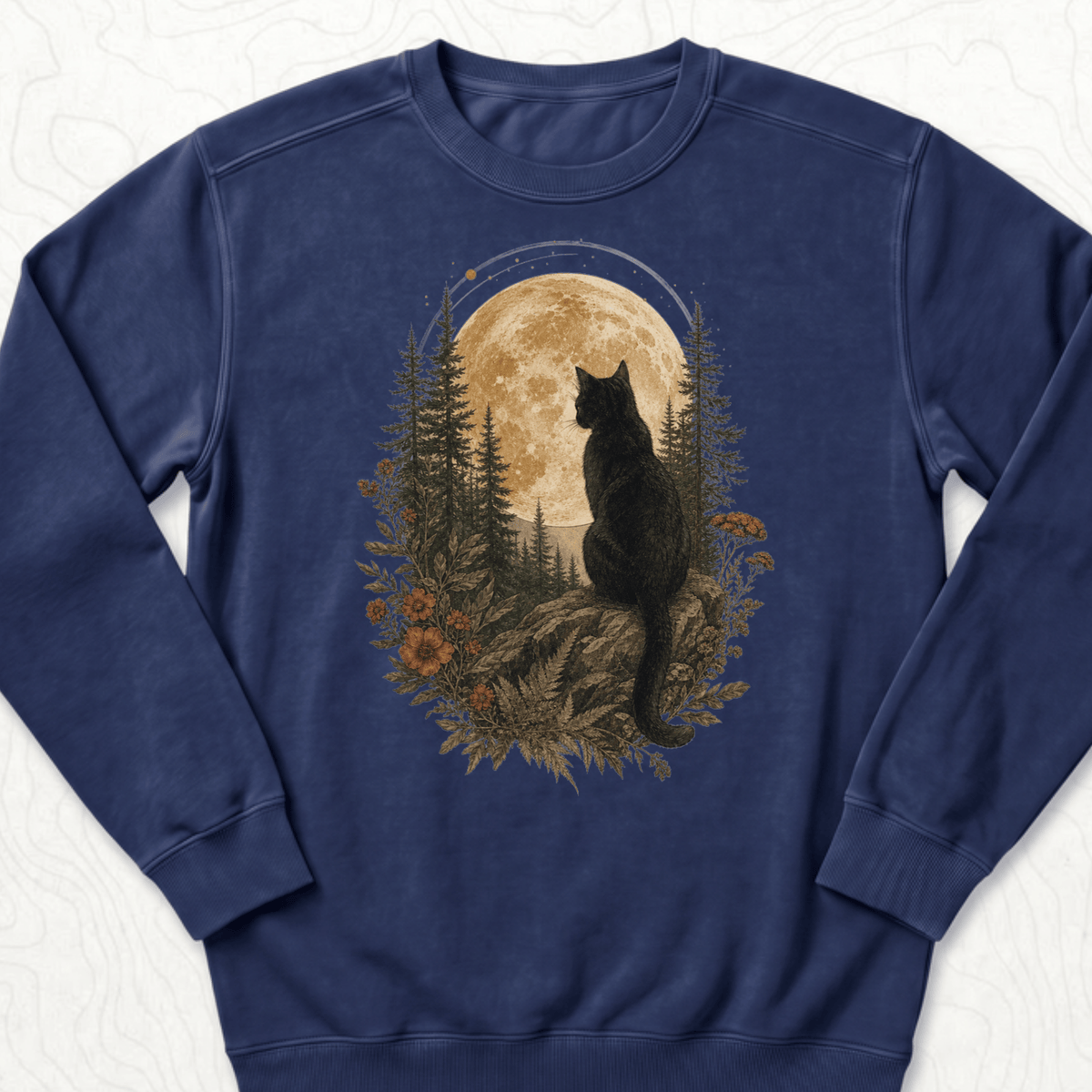 Moonlit Cat Sweatshirt