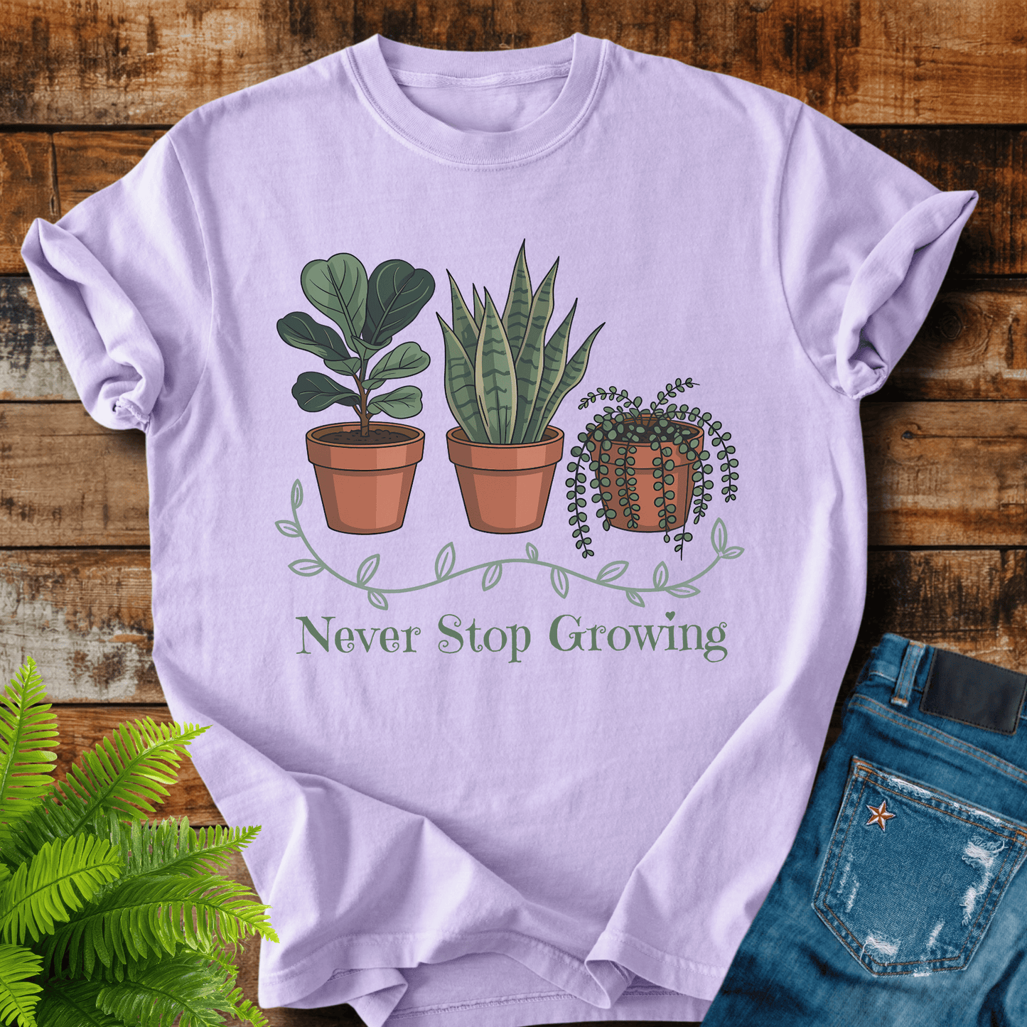 Never Stop Growing T-shirt