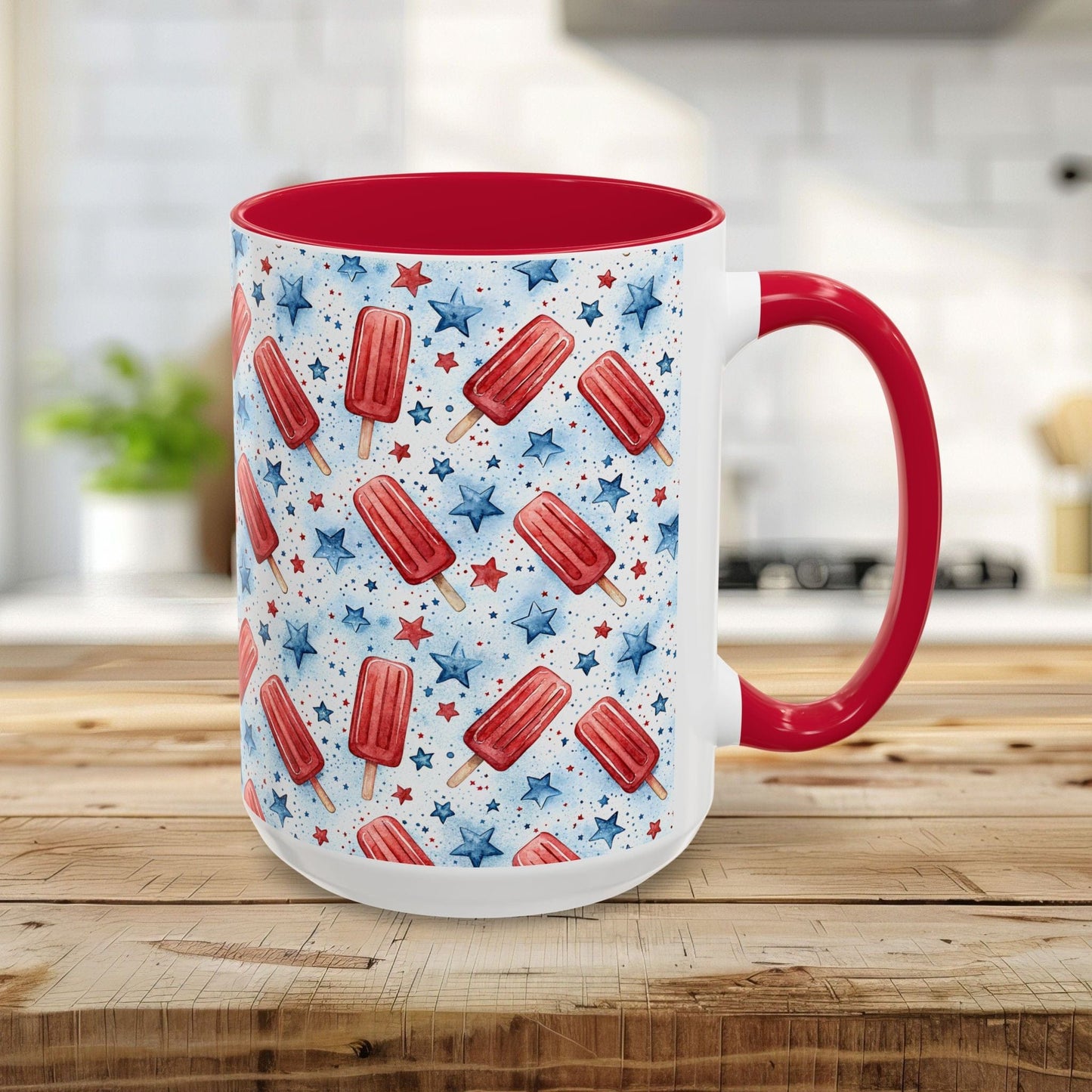Patriotic Popsicle Ceramic Mug (11/15oz)