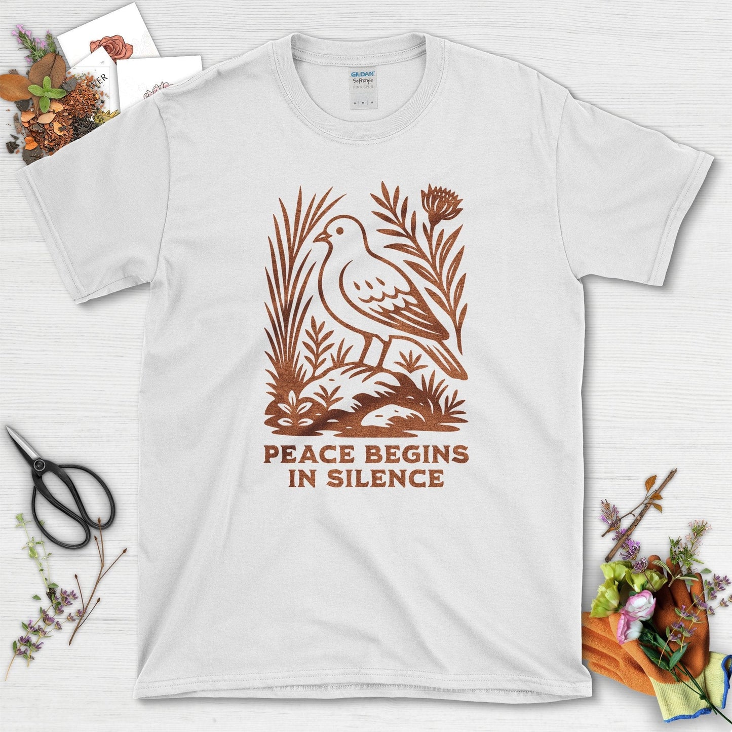 Peace Begins in Silence T-Shirt