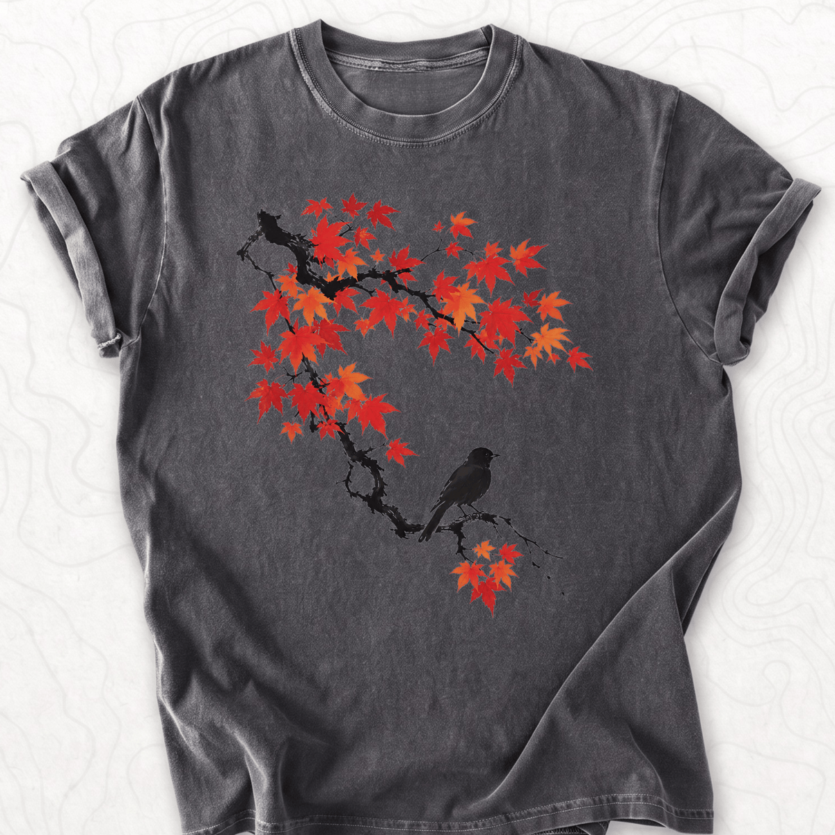 Autumn Bird Branch T-shirt