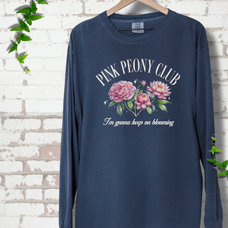 Pink Peony Club Long Sleeves