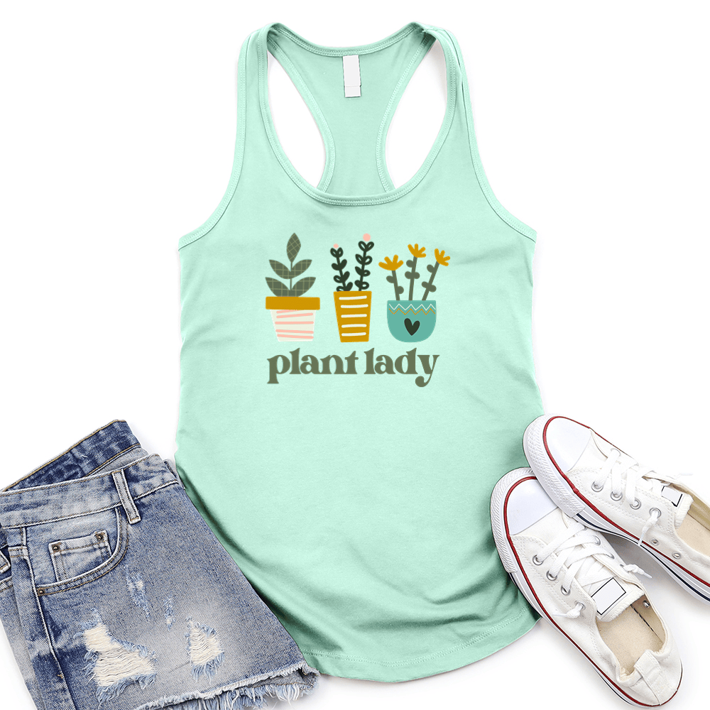 Plant Lady Color Women's Racerback Tank Top