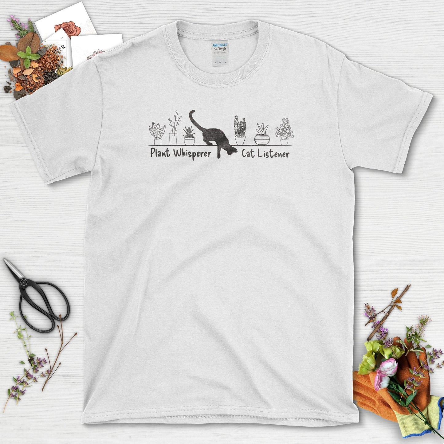 Plant Whisperer Cat Listener T-Shirt