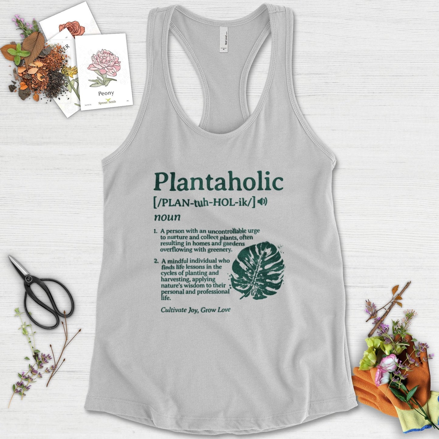 Plantaholic Definition Racerback