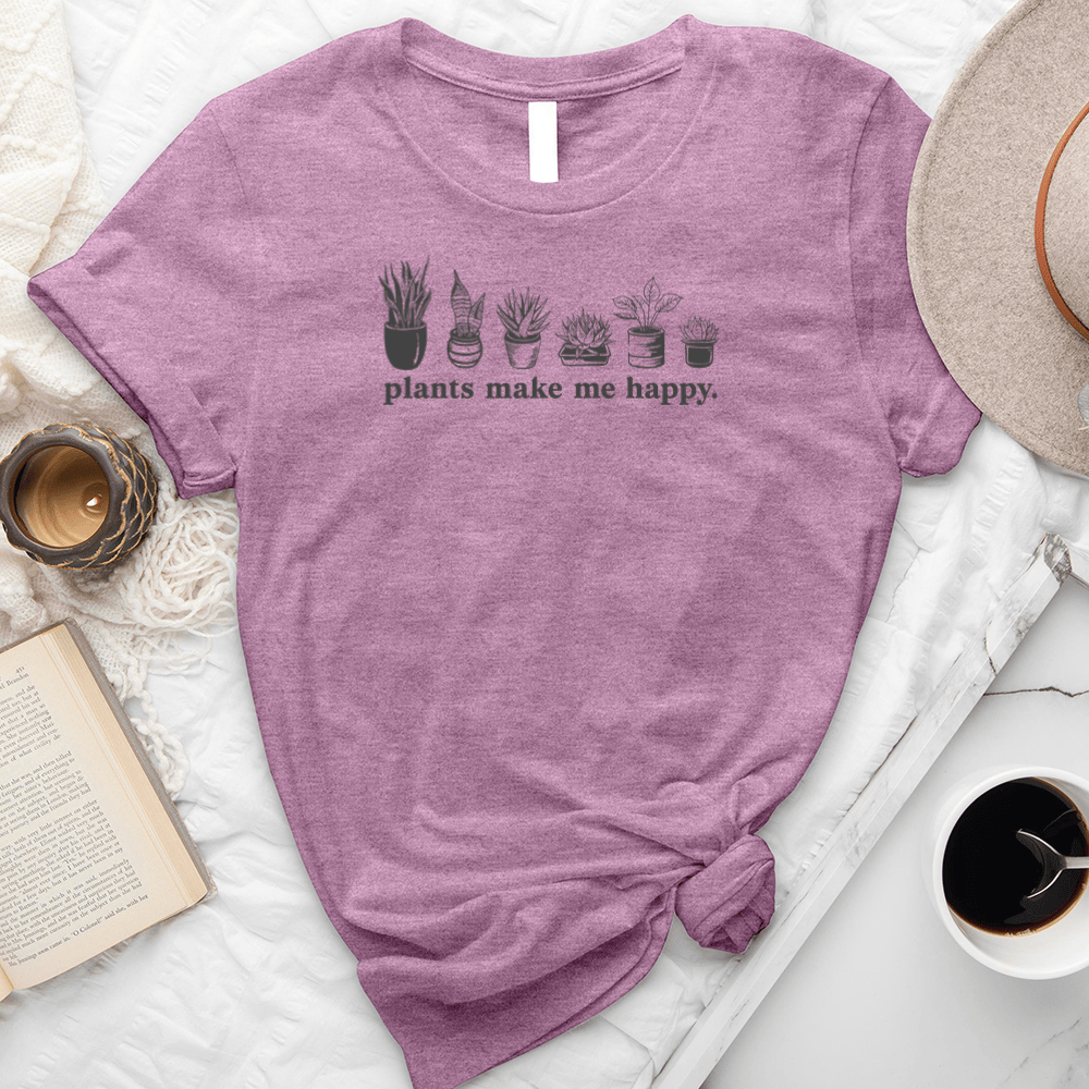 Plants Make Me Happy Unisex Tee