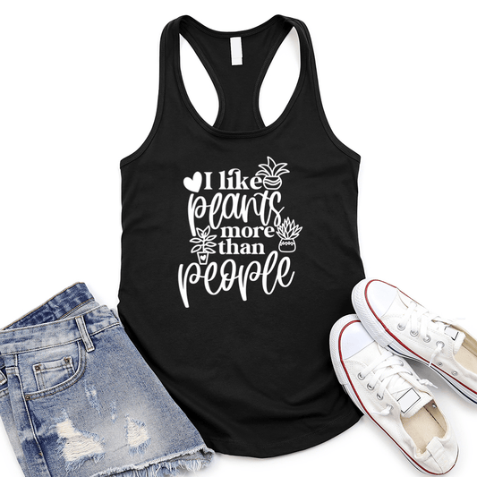 Plants More Than People Women's Racerback Tank Top