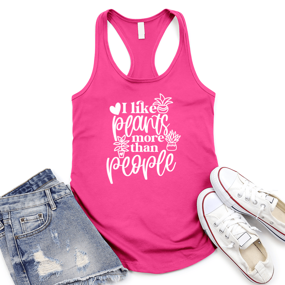 Plants More Than People Women's Racerback Tank Top