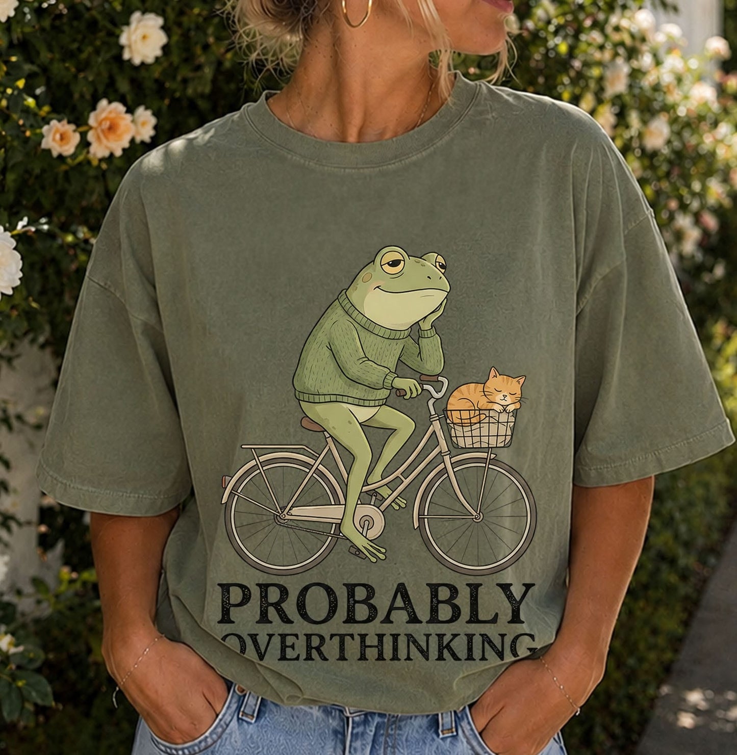 Probably Overthinking Frog T-shirt