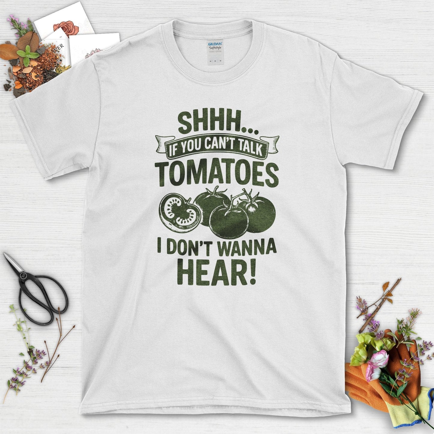 Quiet Tomatoes Humor T-Shirt