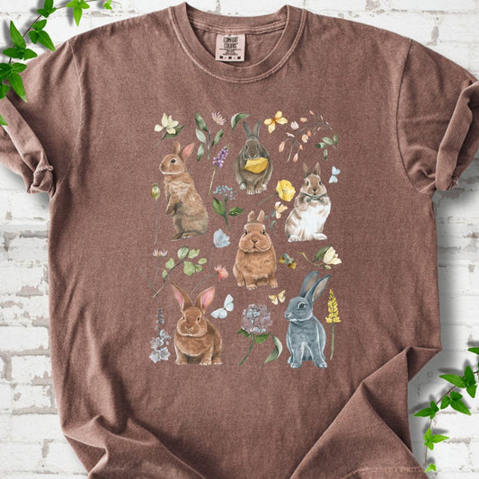 Rabbit and Flowers T-Shirt