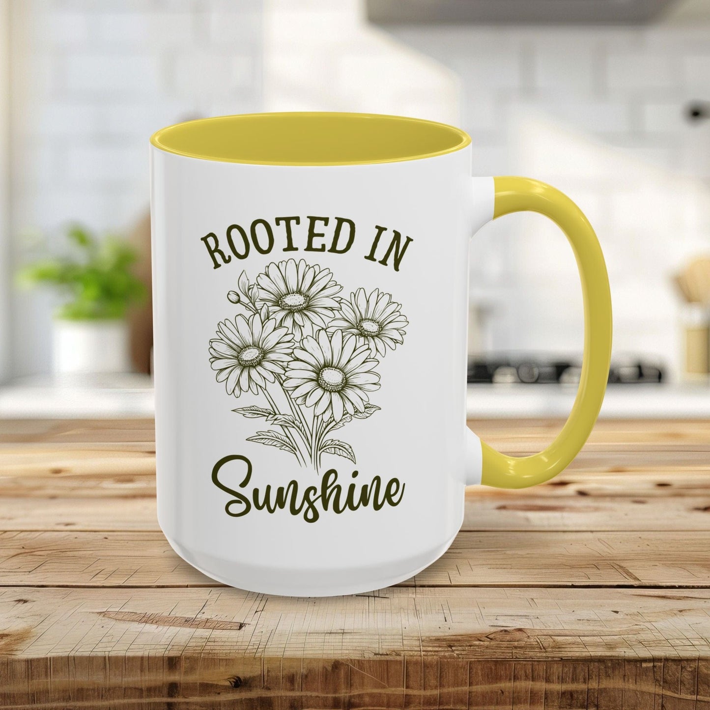 Rooted in Sunshine Daisy Mug (11/15oz)