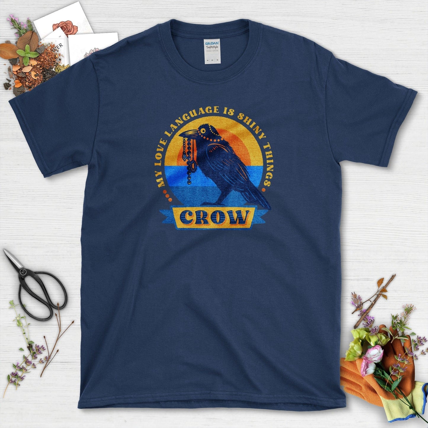Shiny Love Language Crow T-Shirt
