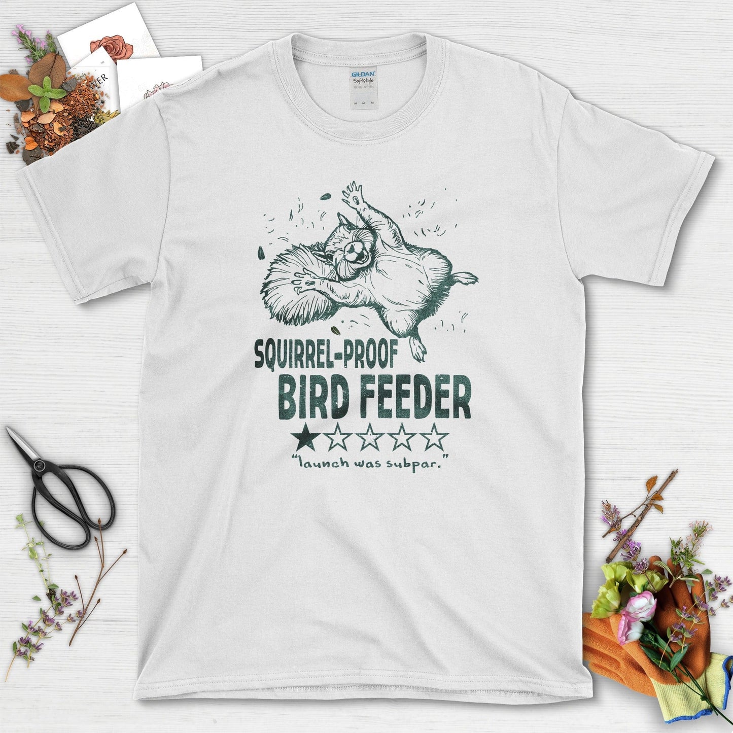 Squirrel Bird Feeder T-Shirt