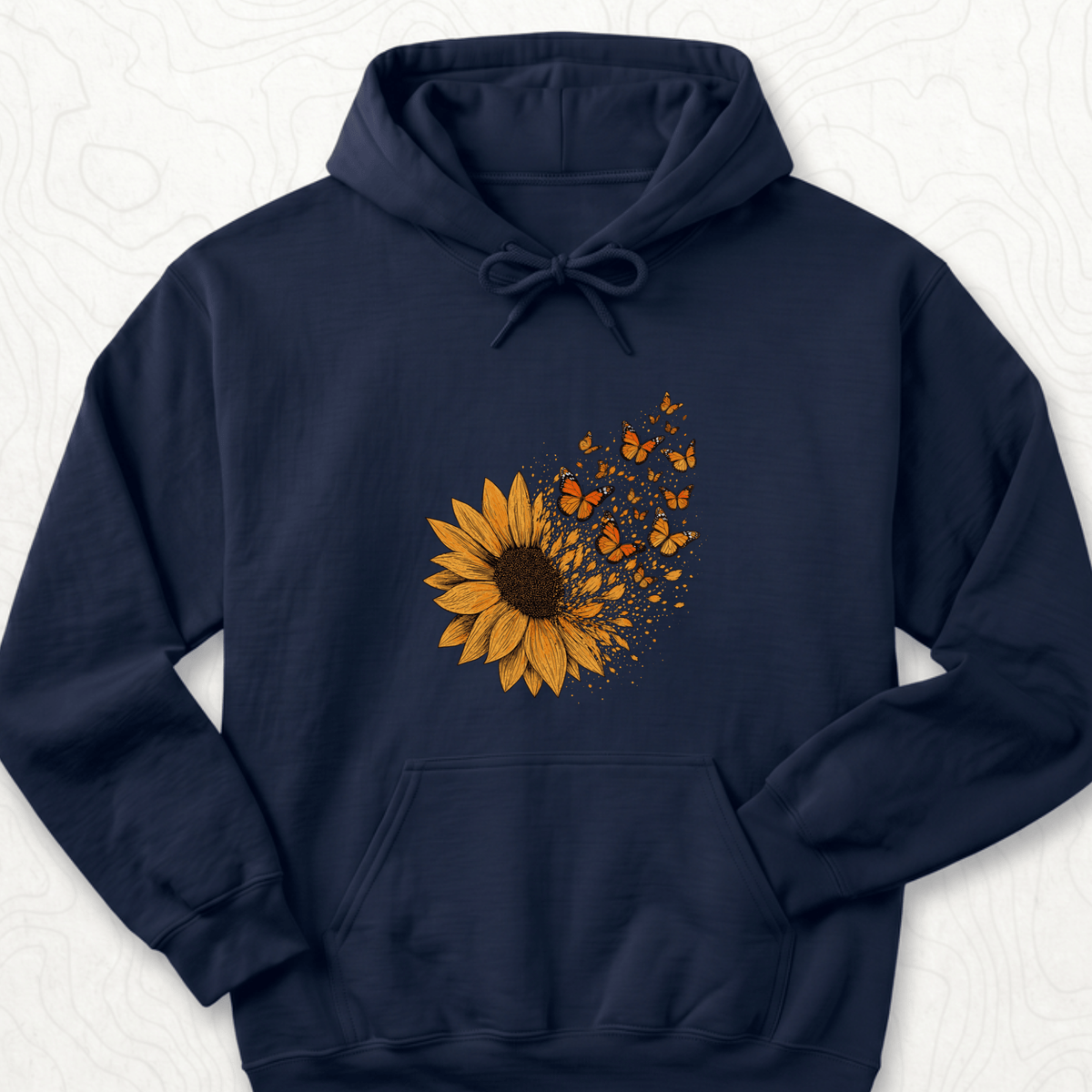 Sunflower Butterflies Hoodie