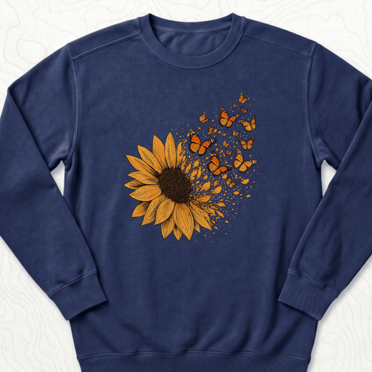 Sunflower Butterflies Sweatshirt