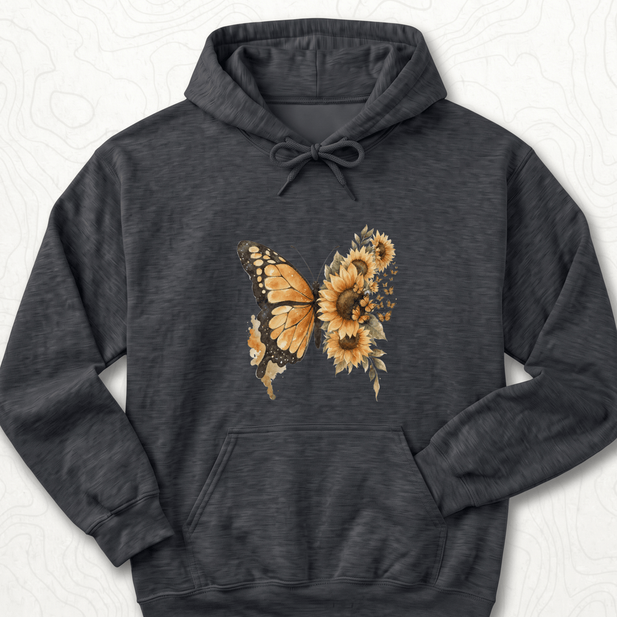 Sunflower Butterfly Hoodie