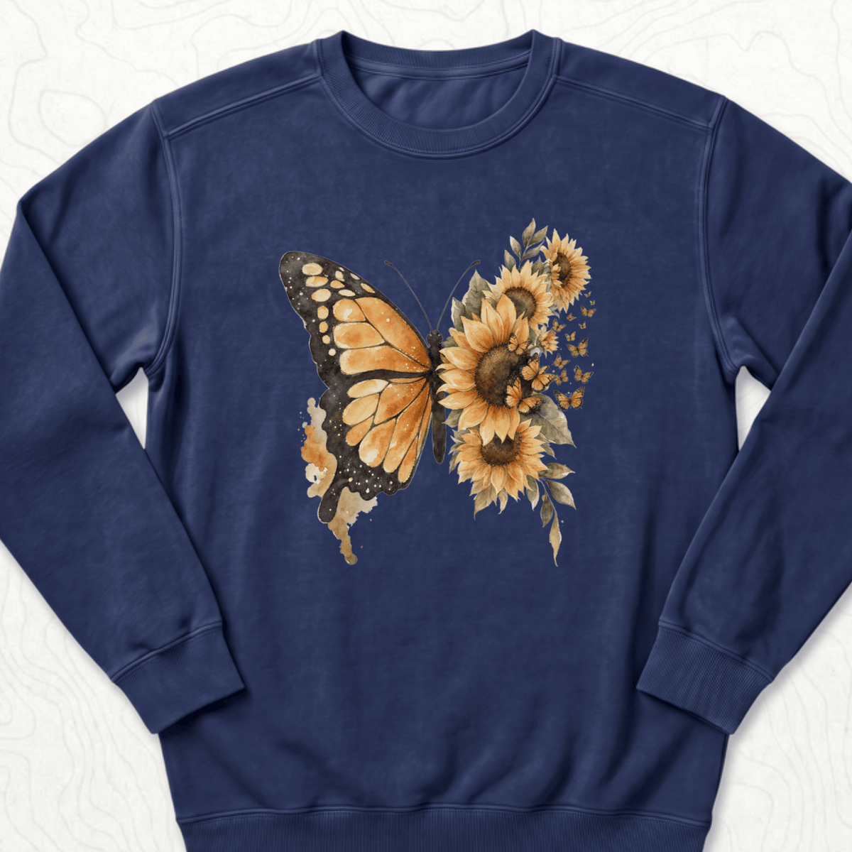 Sunflower Butterfly Sweatshirt