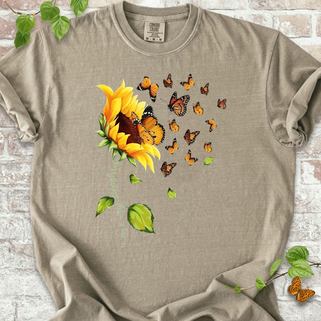 Sunflowers and Butterfly T-Shirt