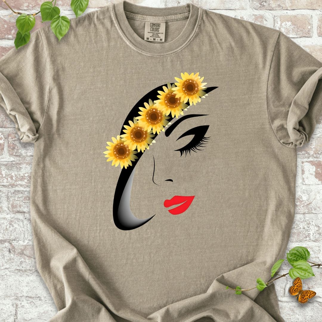 Sunflowers and Lady T-Shirt