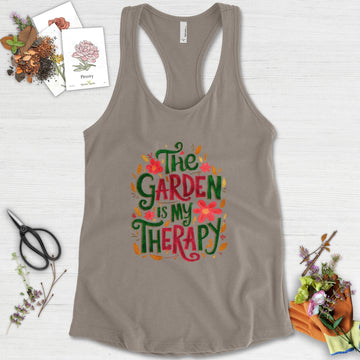 The Garden Is My Therapy Graphic Racerback